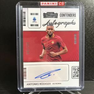 【リュディガー/直筆サインカード】ASローマ　ドイツ代表　ANTONIO RUDIGER Auto Panini Chronicles Contenders Serie A Soccer AS ROMA