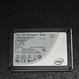 【検品済み/使用 7 時間】INTEL SSD 320series 80GB SSDSA2CW080G3 管理:e-92