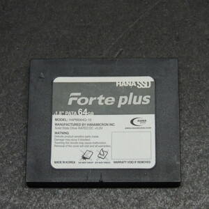 [ inspection goods ending / use 1535 hour ]Forte pIus 1.8 -inch 64GB IDE HANA SSD control :f-31