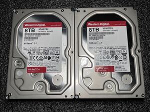 2個set WD Red Plus 8TB 3.5インチ HDD SATA ハードディスク NAS 向け CMR HGST