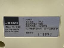JUKI ジューキ SPUR98deluxe TL-98DX 業務用ミシン シュプール 補助テーブル ペダルコード付_画像8