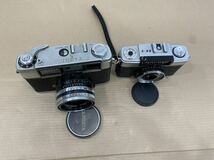 YASHICA ヤシカ LYNX-1000 レンズ 1:1.8 1=4.5cm / OLYMPUS-PEN EE-3 レンズ 1:3.5 f=28mm フィルムカメラ 2点 レンジファインダー _画像4