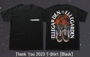 ELLEGARDEN Thank you 2023 Tシャツ 黒(ブラック) Lサイズ