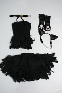 ジェニー/OF 衣装セット 黒猫 Y-23-11-22-054-YB-ZY