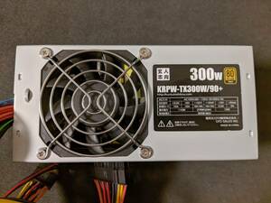 玄人志向 KRPW-TX300W/90+ / 300W 80 PLUS GOLD TFX電源