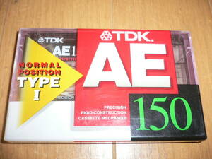 *新品未開封 TDK AE 150分 AE150 ノーマルポジション カセットテープ タイプ1 NORMAL POSITION TYPEⅠ*