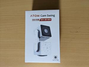 ATOM Cam Swing 防水 首振り ネットワーク カメラ 1080p CMOS 赤外線 防犯 ペット 見守り ベビーモニター 屋内屋外 IP65 防塵 白