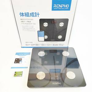 「一円スタート」RENPHO 体重計 専用アプリRenpho Health対応 ブラック ES-CS20M「1円」AKI01_0886