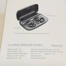 「一円スタート」ワイヤレスイヤホン Bluetooth5.3 TWS USB充電式 S19「 1円」AKI01_1119_画像3