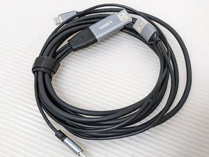 【一円スタート】Loryi HDMI to Type-C 変換ケーブル 4K＠60Hz 2ｍ HDMI to USB-C 変換アダプタ 3m「1円」IKE01_0838