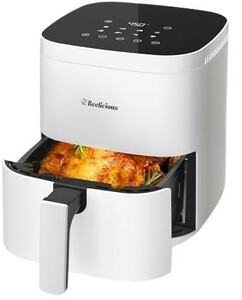 【一円スタート】Beelicious ノンフライヤー ノンオイルフライヤー エアフライヤー 快速調理 ヘルシー 230℃ 4L ホワイト 1円 ☆D00682☆