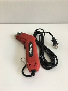 【一円スタート】Huanyu ホットスライドカッター ホットナイフ 100W 5秒加熱 50-500℃温度調節 加熱切断 レッド 1円 ☆A03672☆