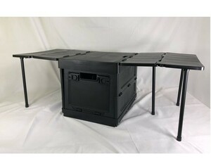 【一円スタート】UPF キャンプ収納ボックス 蓋付き 収納ケース 折りたたみ コンテナボックス 軽量 32.9 x 78.1 x 27.2 cm 1円 ☆A03480☆