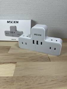 【一円スタート】MSCIEN YP22-cu コンセント 電源タップ usb付き 1個usb-c 2個usb-a 6個AC口 雷ガード 分岐 oaタップ「1円」URA01_1664