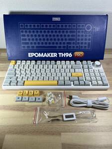 【一円スタート】EPOMAKER TH96 メカニカルキーボード 96% ホットスワップ RGB 2.4Ghz/Bluetooth 5.0/Wired「1円」URA01_1832