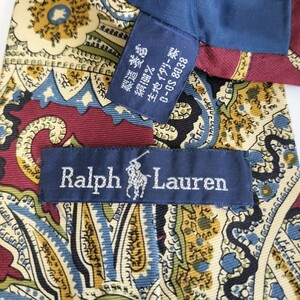 RALPH LAUREN( Ralph Lauren ) wine red peiz Lee галстук 