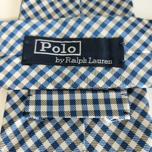 POLO by RALPH LAUREN( Polo bai Ralph Lauren ) blue Mini check necktie 