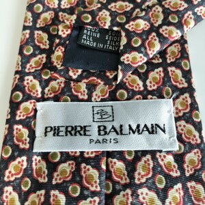 PIERRE BALMAIN（ピエールバルマン）黒赤丸ネクタイ