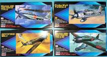 HASEGAWA Hobby kits プラモデル 戦闘機　未組立品 1/72サイズ 4個セット A6M3 A6M5c Mk.I Fw190A-8_画像1