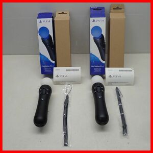 ◇PS4 プレステ4 PlayStation Move モーションコントローラー CECH-ZCM2J まとめて2個セット PlayStation4 SONY 通電のみ確認 箱説付【10