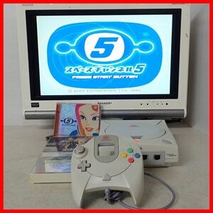 動作品 DC ドリームキャスト 本体 HKT-3000+ スペースチャンネル5 等 ソフト3本セット ドリキャス Dreamcast SEGA セガ【20