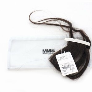 未使用品 エムエムシックス メゾンマルジェラ MM6 Maison Margiela ロゴ エクステ ヘアピン 茶髪 シルバー S62VT0034S12907の画像5