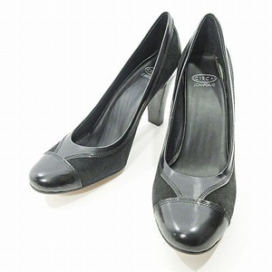 未使用品 サーカジョーン&デイビッド Circa Joan & David パンプス ハイヒール レザー スウェード ブラック 黒 8 1218 レディース