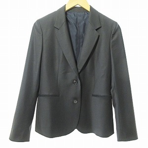 ポールスミス PAUL SMITH テーラードジャケット ブレザー インナーカラー ウール ストレッチ 黒 42 1222 レディース