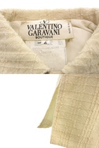ヴァレンティノ ガラヴァーニ VALENTINO GARAVANI セットアップ ツイード スカート スーツ 4 アイボリー系 ウール ジャケット_画像4
