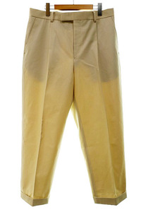 ワコマリア WACKO MARIA 23SS PLEATED TROUSERS アイボリー／XXL【ブランド古着ベクトル】231203● メンズ