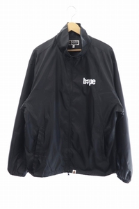 アベイシングエイプ A BATHING APE BAPE LOGO NYLON JACKET ベイプ ロゴ ナイロン ジャケット 001GDJ701003H XL 黒 ブラック