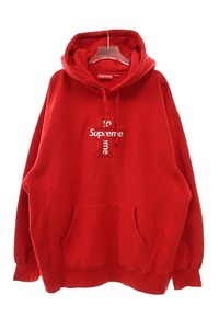 シュプリーム SUPREME 20AW cross box logo クロスボックス ロゴ パーカー レッド XL【ブランド古着ベクトル】231230☆AA★ メンズ