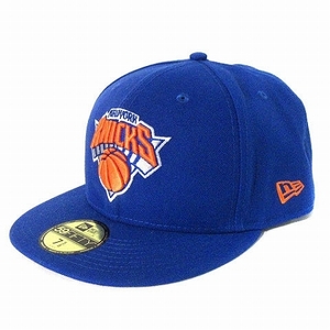  New Era NEW ERA 59FIFTY 5950 NBA New York niks баскетбол колпак шляпа команда цвет синий голубой 7 5/8 60.6cm мужской 