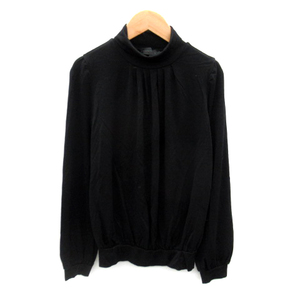  Untitled UNTITLED cut and sewn long sleeve ta-toru neck plain wool 2 black black /SY35 #MO lady's 