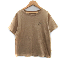 スタディオクリップ Studio Clip Tシャツ カットソー 半袖 ラウンドネック ミッフィー 刺繍 M ベージュ /SM11 レディース_画像1