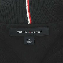 トミーヒルフィガー TOMMY HILFIGER ニット 長袖 ハーフジップ コットン 刺繍 S/P ネイビー af2303 レディース_画像7