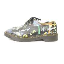 DR.MARTENS × yohji yamamoto × Supreme 美品 22AW 3eye-Shoe Black 3ホール ブーツ 総柄 黒 UK7 約27cm_画像2