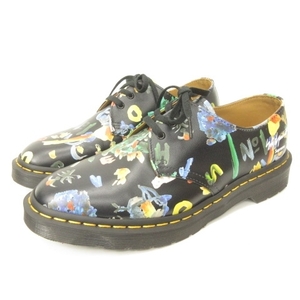 DR.MARTENS × yohji yamamoto × Supreme 美品 22AW 3eye-Shoe Black 3ホール ブーツ 総柄 黒 UK7 約27cm