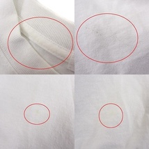 キャラクス CALUX Tシャツ カットソー ロング 半袖 コットン ホワイト 白 ■GY11 レディース_画像6