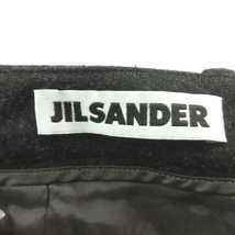 ジルサンダー JIL SANDER 美品 スラックス パンツ ストレッチ カシミヤ混 無地 ウール 32 XXS相当 グレー IBO45 レディース_画像5