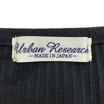 アーバンリサーチ URBAN RESEARCH カットソー Tシャツ プルオーバー ラウンドネック 無地 リブ 半袖 F 紺 ネイビー レディース_画像5