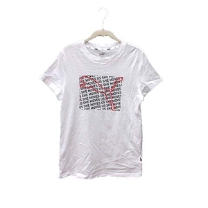 プーマ PUMA Tシャツ カットソー ロゴプリント 半袖 XL 白 ホワイト /YK レディース