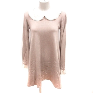  deicy deicy One-piece A line Mini long sleeve F tea Brown /RT lady's 