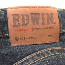 エドウィン EDWIN パンツ デニム ジーンズ ダメージ加工 35 黒 ブラック /YI メンズ_画像6