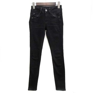 ジースターロウ G-Star RAW LYNN スキニー デニム パンツ ジーンズ ストレッチ ブラック 黒 23 レディース