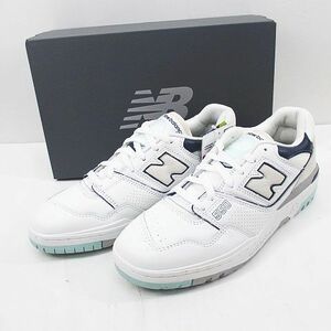 未使用品 ニューバランス NEW BALANCE BB550WCA ローカット スニーカー 28.0cm ホワイト 白系 レザー メンズ