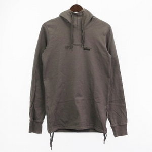 ジースターロウ G-Star RAW TWEETER HOODED フーディ Tシャツ パーカー 長袖 プリント プルオーバー チャコールグレー XS トップス メンズ