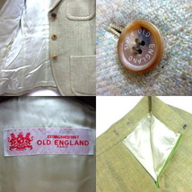 オールドイングランド OLD ENGLAND スーツ 上下 セットアップ ブレザー ジャケット スカート ペールイエロー 38 レディース_画像6