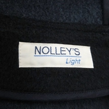 ノーリーズ Nolley's Light コート フーディー ミドル丈 ウール混 シンプル 38 紺 ネイビー /AO2 ☆ レディース_画像6