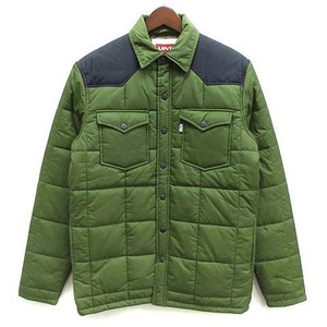 リーバイス Levi's CPO ブロックキルト 中綿 ウエスタン シャツジャケット グリーン 緑 S 469060002 メンズ